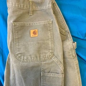 Men’s carhartt work pants. Olive green. Great quality